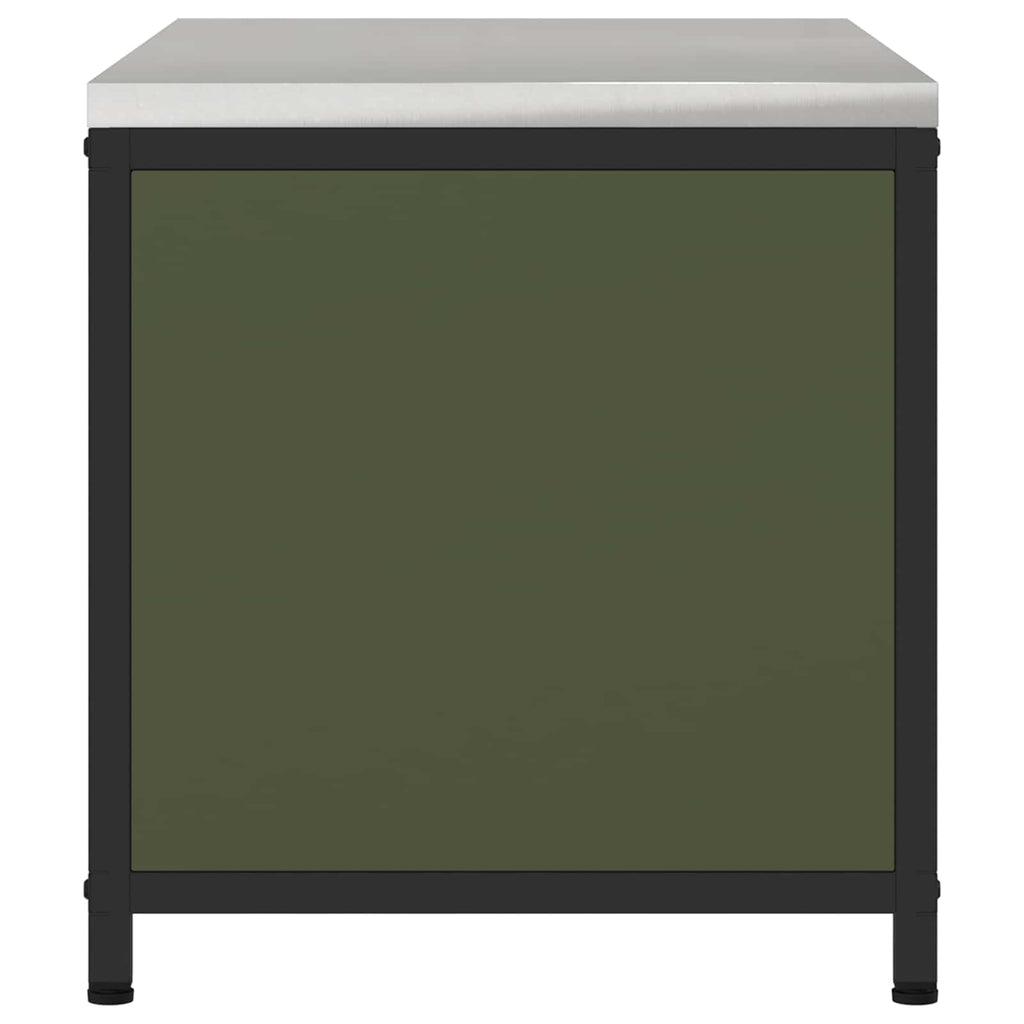 vidaXL Przechowywanie w kuchni HATTEM Oliwkowy zielony 90 x 50 x 53 cm