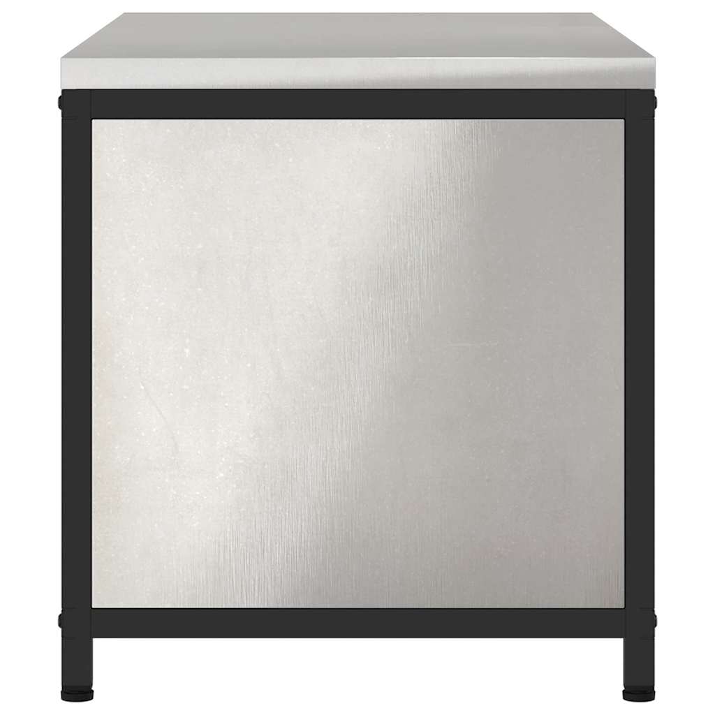 vidaXL Przechowywanie w kuchni HATTEM srebrny 90 x 50 x 53 cm Stal