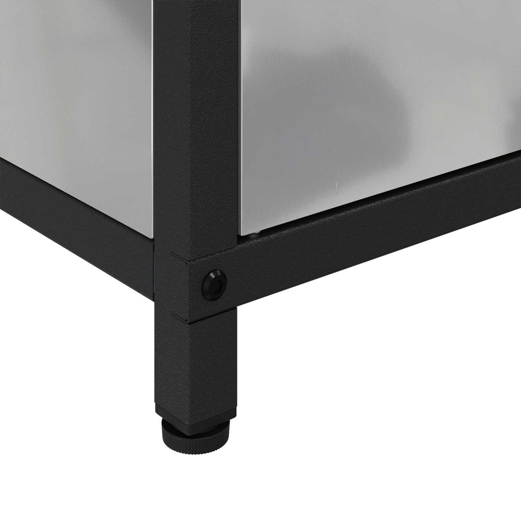 vidaXL Przechowywanie w kuchni HATTEM srebrny 90 x 50 x 53 cm Stal