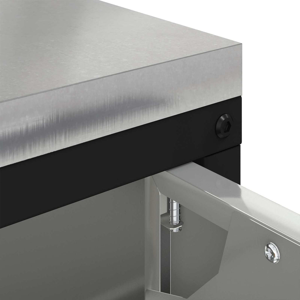 vidaXL Przechowywanie w kuchni HATTEM srebrny 90 x 50 x 53 cm Stal