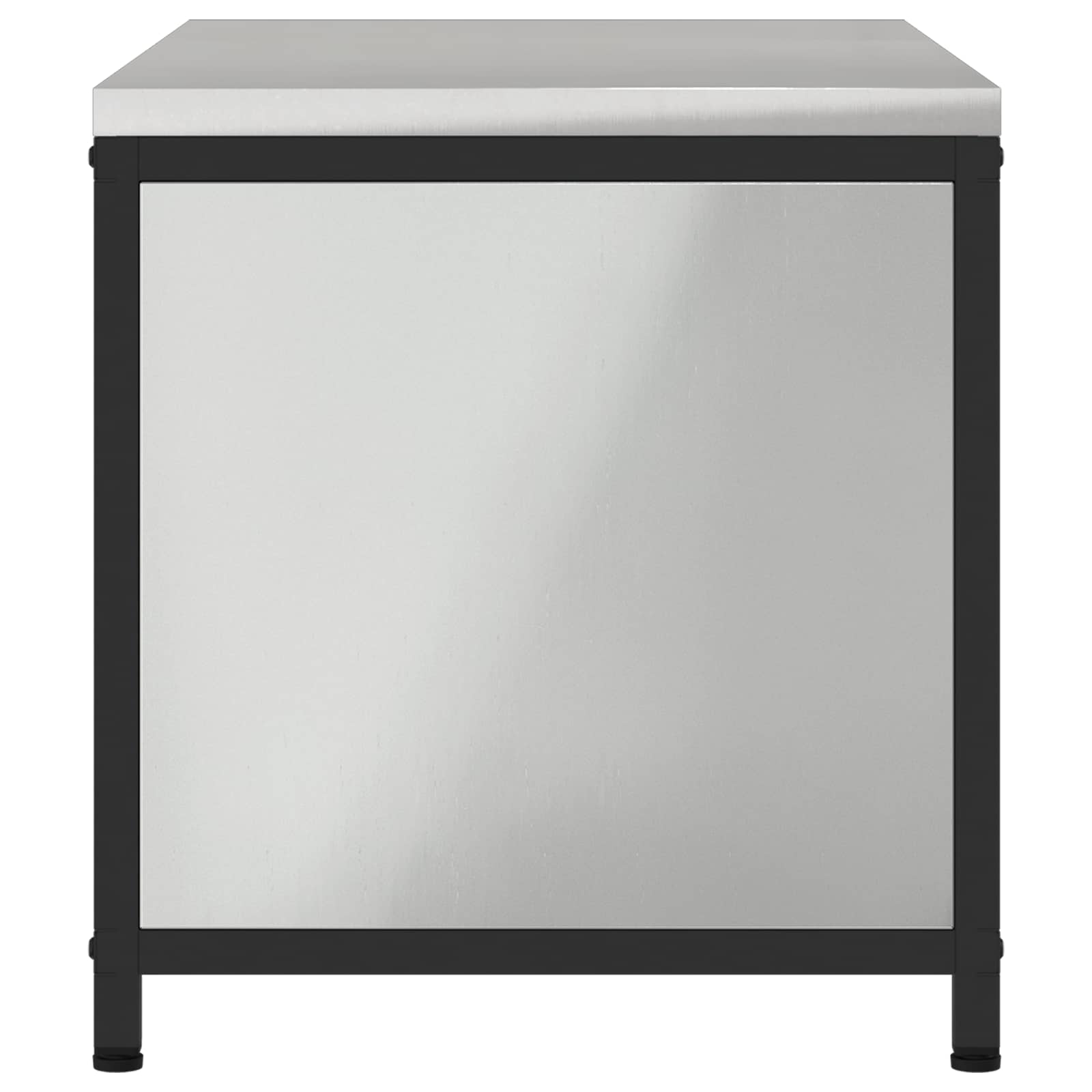 vidaXL Przechowywanie w kuchni HATTEM srebrny 90 x 50 x 53 cm Stal