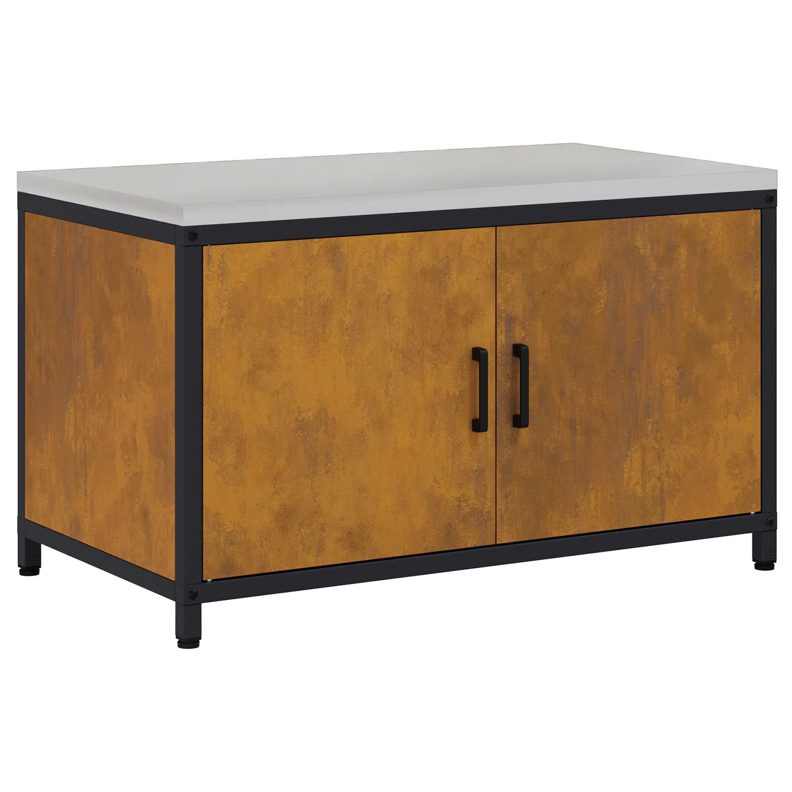 vidaXL Przechowywanie w kuchni HATTEM Rdzawy 90 x 50 x 53 cm Stal