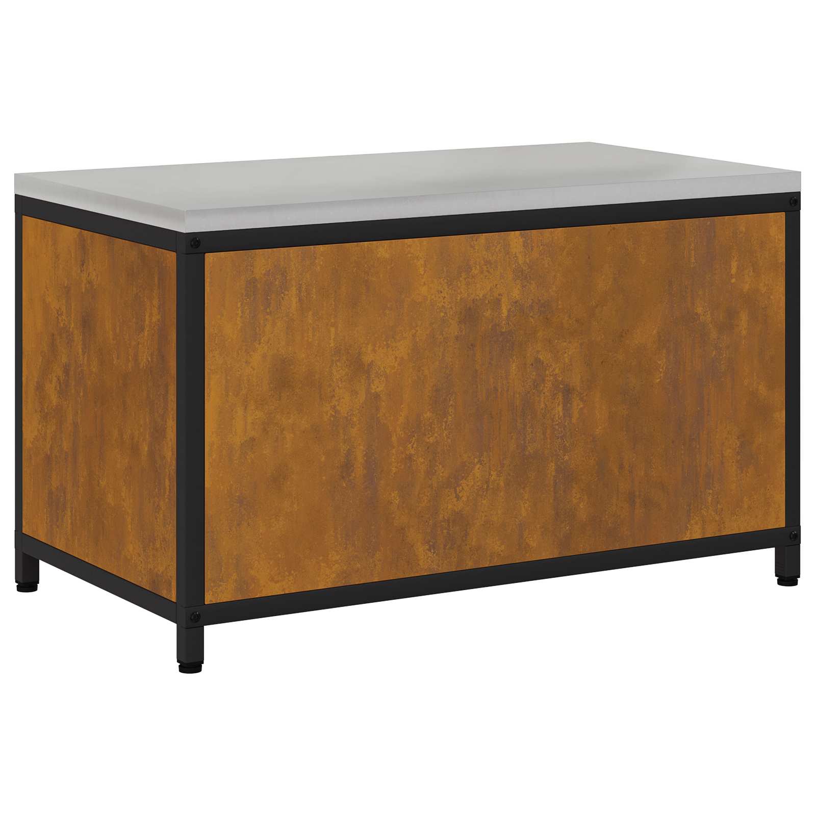 vidaXL Przechowywanie w kuchni HATTEM Rdzawy 90 x 50 x 53 cm Stal