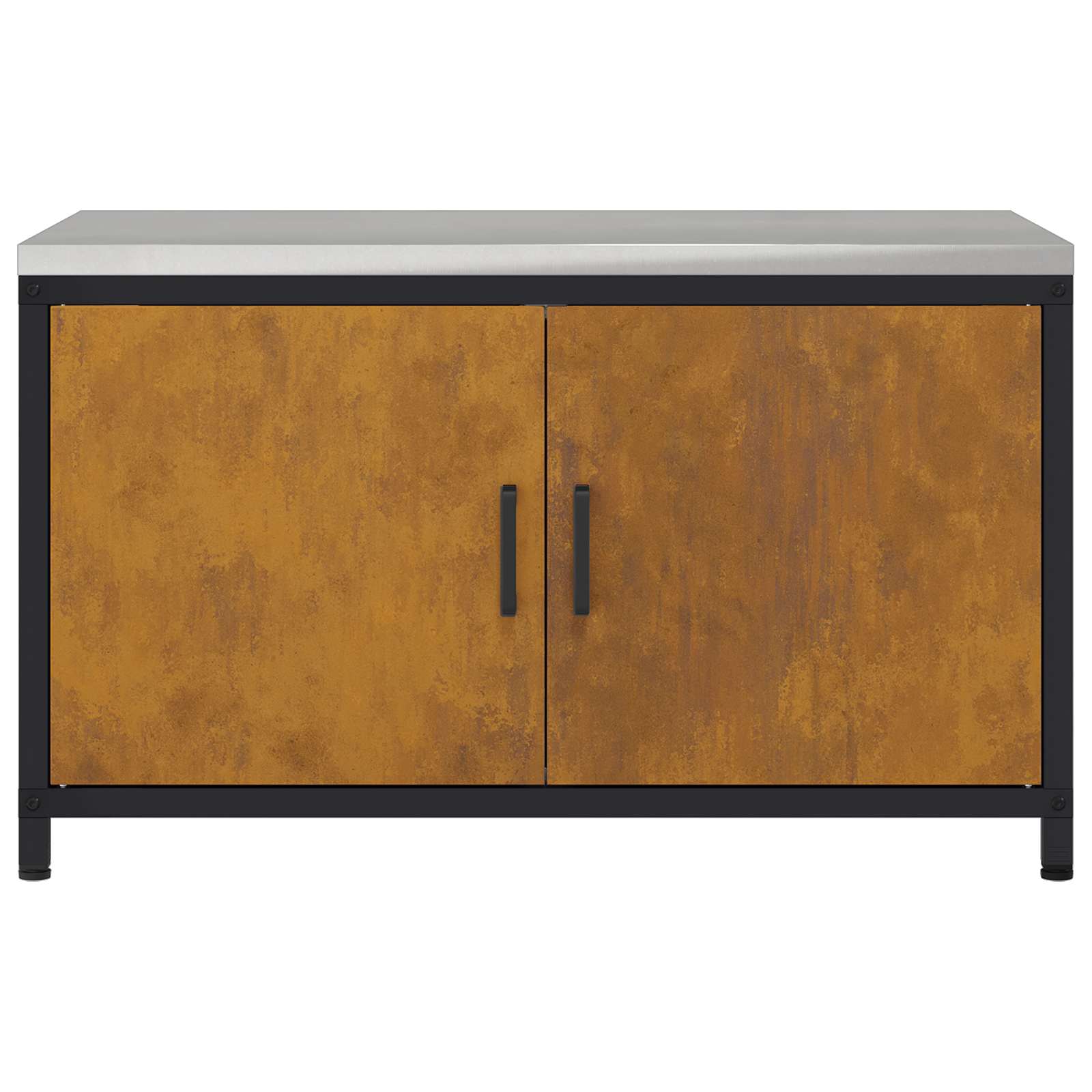 vidaXL Przechowywanie w kuchni HATTEM Rdzawy 90 x 50 x 53 cm Stal