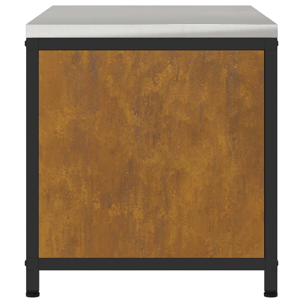vidaXL Przechowywanie w kuchni HATTEM Rdzawy 90 x 50 x 53 cm Stal