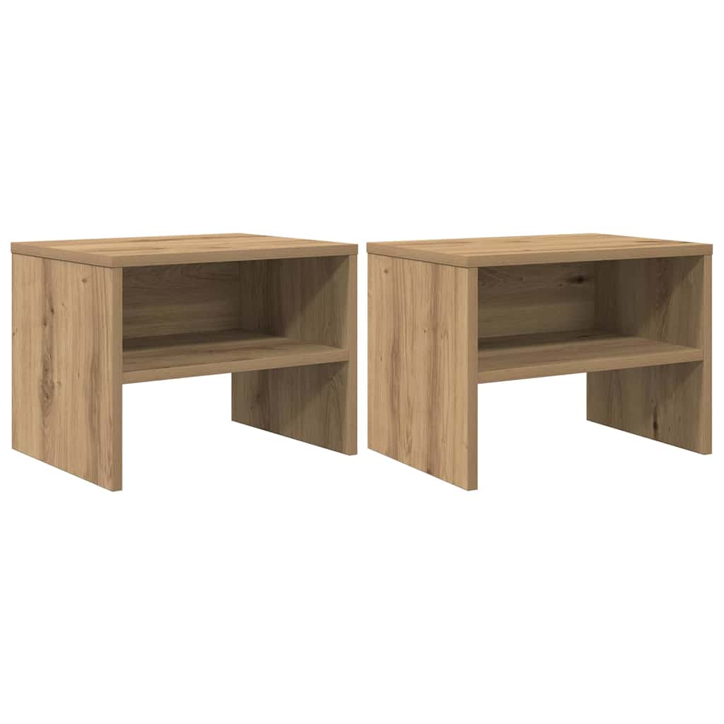 vidaXL Szafka Nocna 2 pcs dąb artisan 40 x 40 x 30 cm