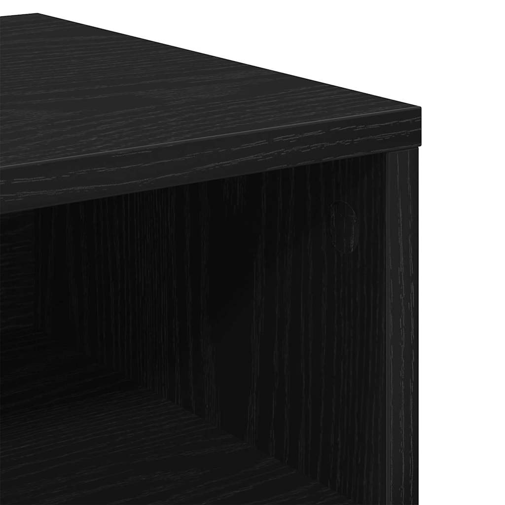 vidaXL Szafka Nocna Czarny dąb 40 x 30 x 30 cm Drewno inżynieryjne