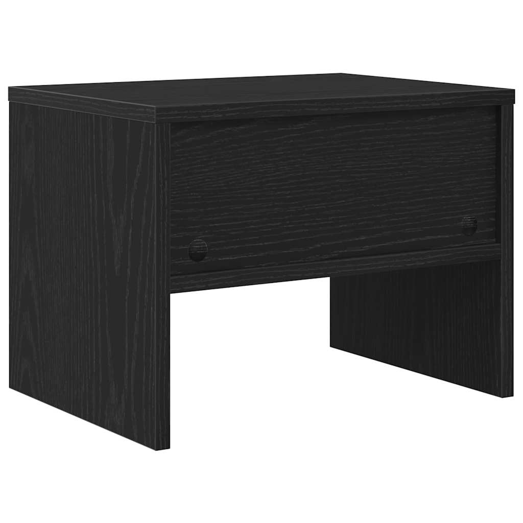 vidaXL Szafka Nocna Czarny dąb 40 x 30 x 30 cm Drewno inżynieryjne