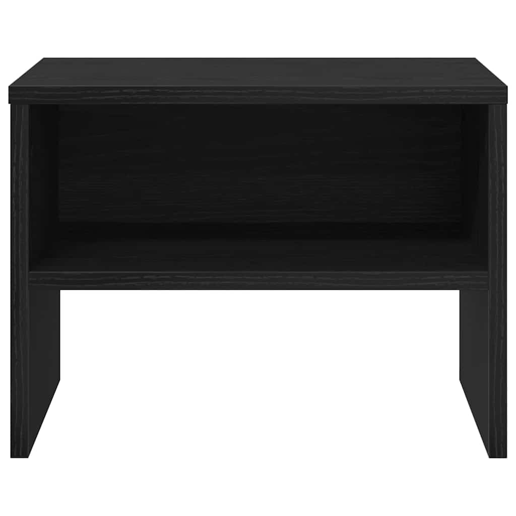 vidaXL Szafka Nocna Czarny dąb 40 x 30 x 30 cm Drewno inżynieryjne