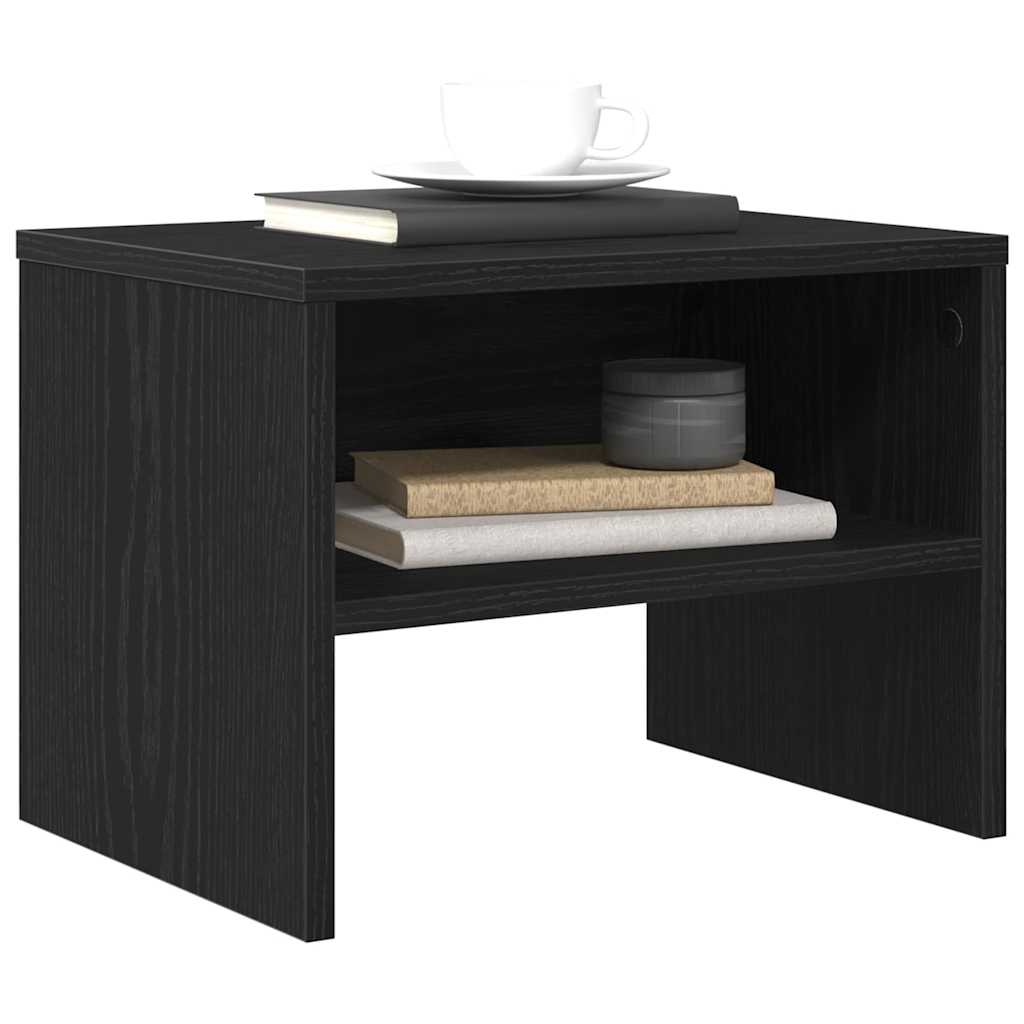 vidaXL Szafka Nocna Czarny dąb 40 x 30 x 30 cm Drewno inżynieryjne