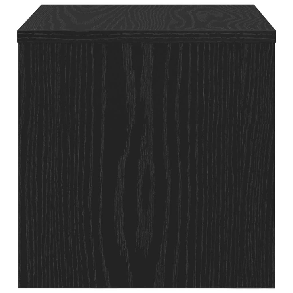vidaXL Szafka Nocna Czarny dąb 40 x 30 x 30 cm Drewno inżynieryjne