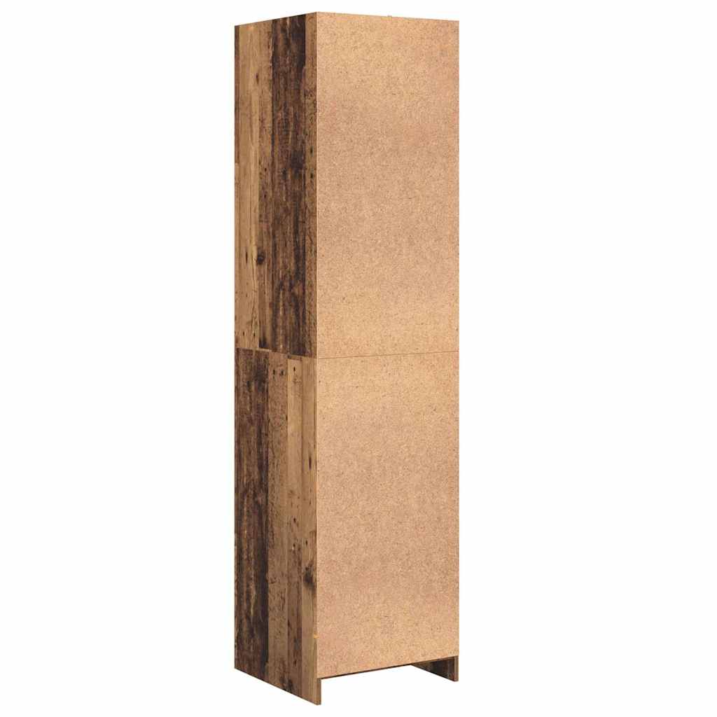 vidaXL Garderoba Stare drewno 50 x 50 x 200 cm Materiał drewnopochodny