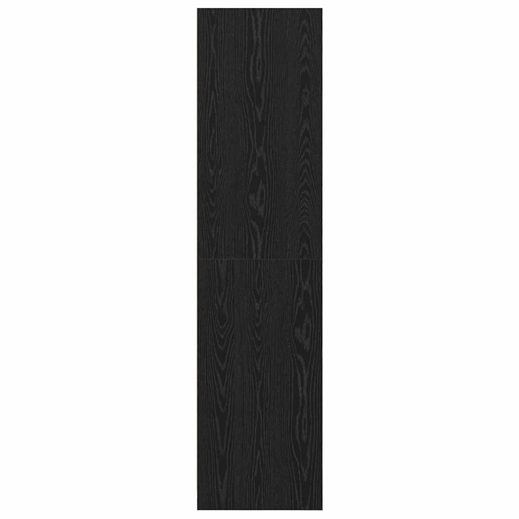 vidaXL Garderoba Czarny Dąb 50 x 50 x 200 cm Materiał drewnopochodny