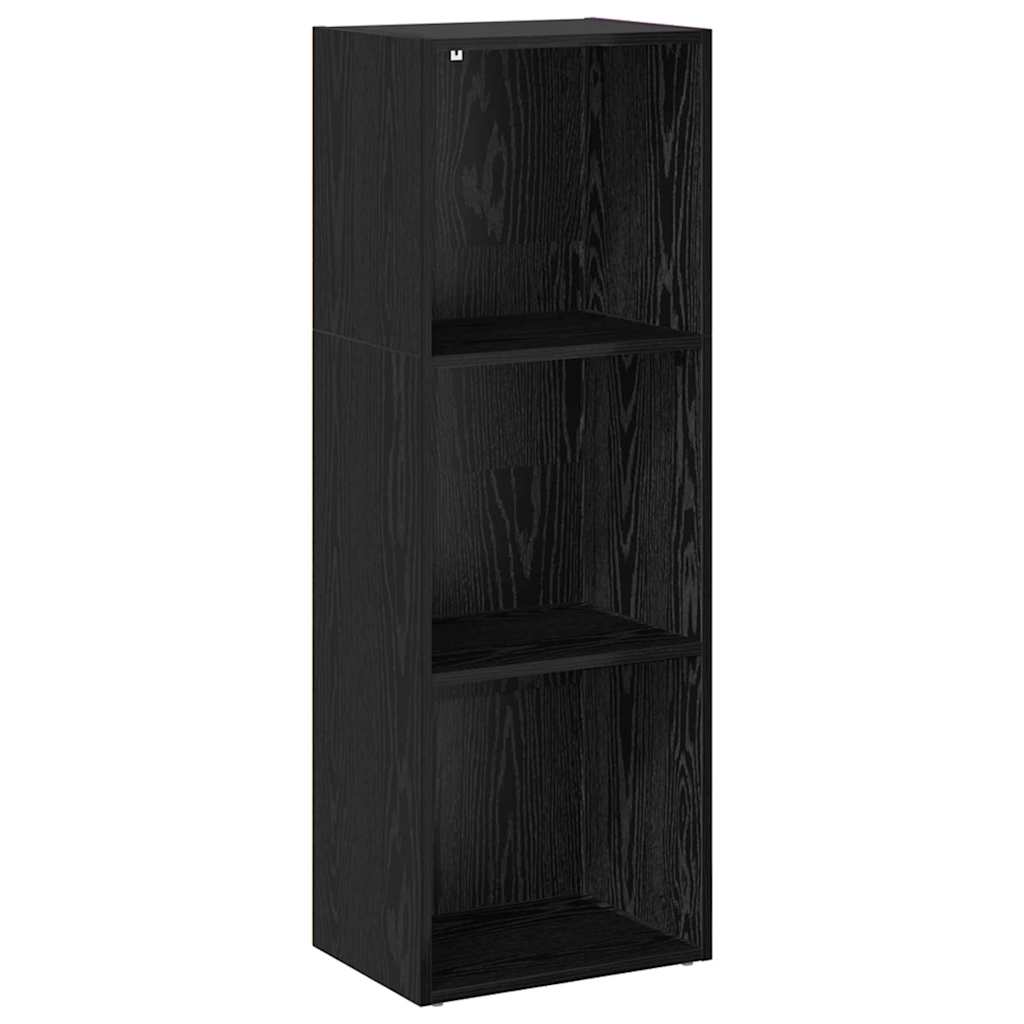 vidaXL Półka na książki Czarny Dąb 40 x 30 x 114 cm