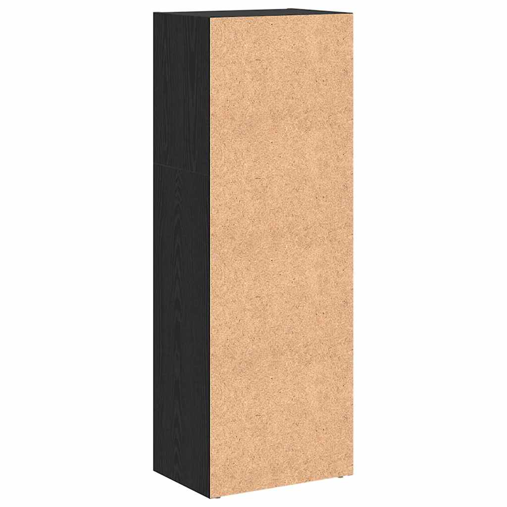 vidaXL Półka na książki Czarny Dąb 40 x 30 x 114 cm