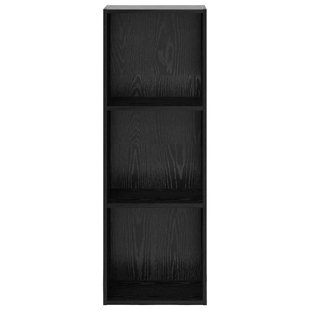 vidaXL Półka na książki Czarny Dąb 40 x 30 x 114 cm