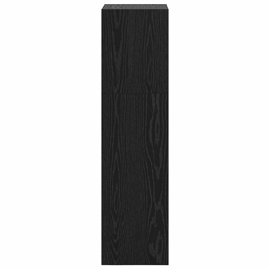vidaXL Półka na książki Czarny Dąb 40 x 30 x 114 cm
