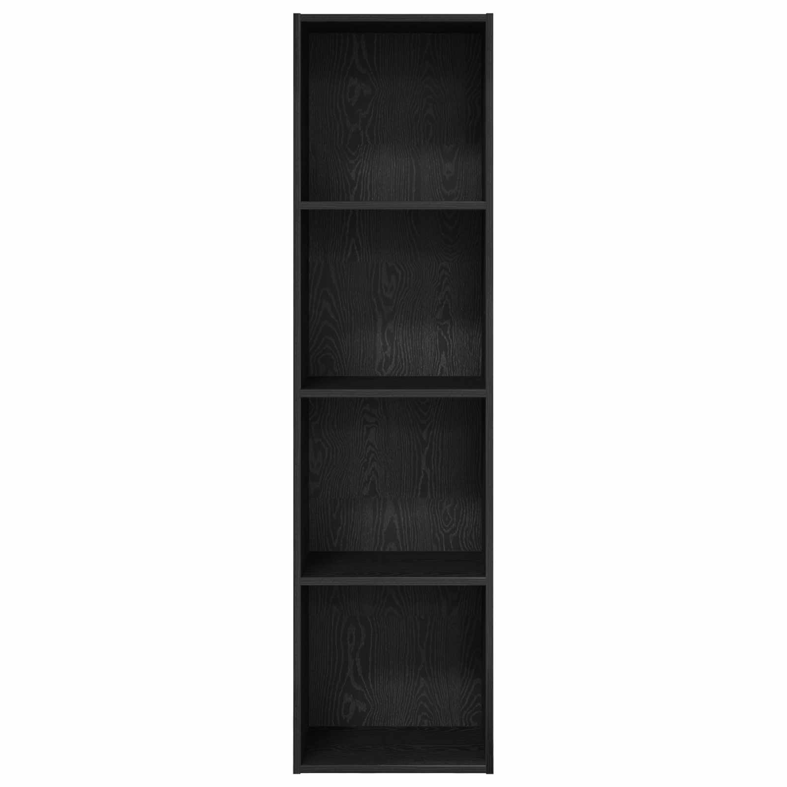 vidaXL Półka na książki Czarny Dąb 40 x 30 x 152 cm
