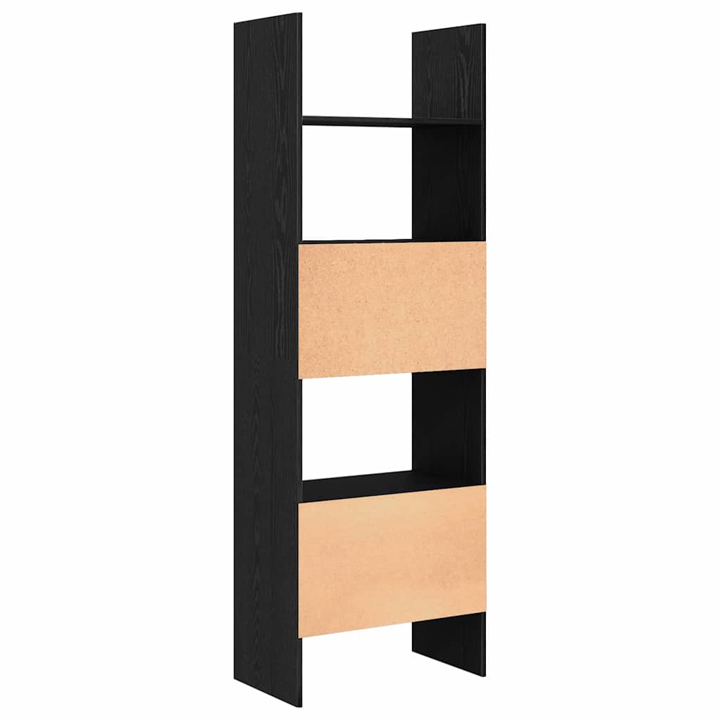 vidaXL Szafka na książki Czarny Dąb 60 x 35 x 180 cm