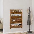 vidaXL Szafka na buty z półką 2 pcs Stare drewno 80 x 18 x 60 cm