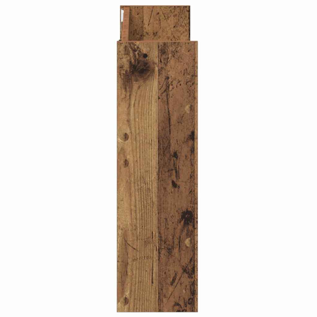 vidaXL Szafka na buty z półką 2 pcs Stare drewno 80 x 18 x 60 cm