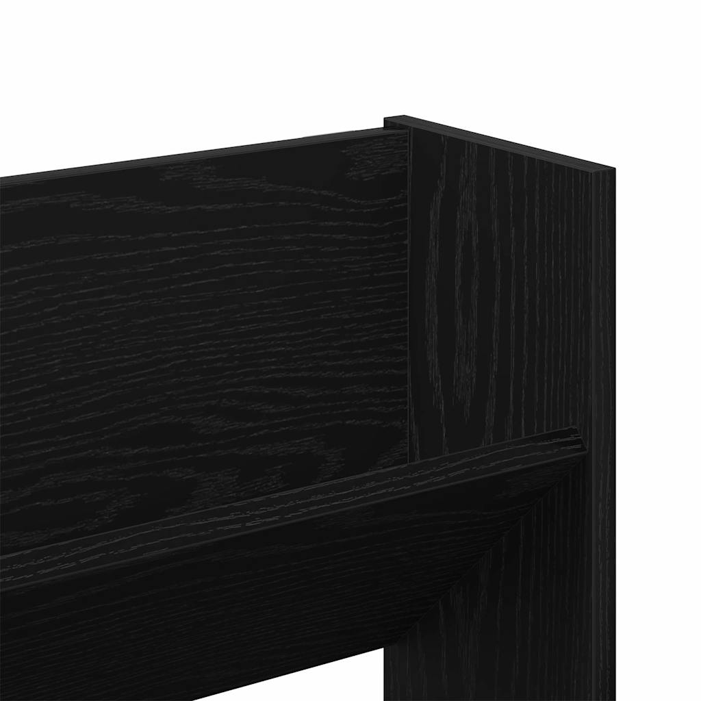 vidaXL Szafka na buty z półką 2 pcs Czarny Dąb 83 x 18 x 60 cm