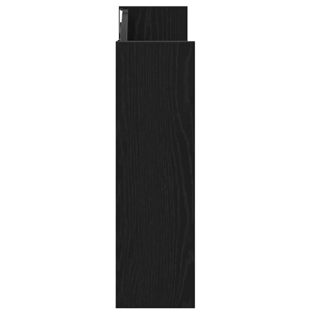 vidaXL Szafka na buty z półką 2 pcs Czarny Dąb 83 x 18 x 60 cm