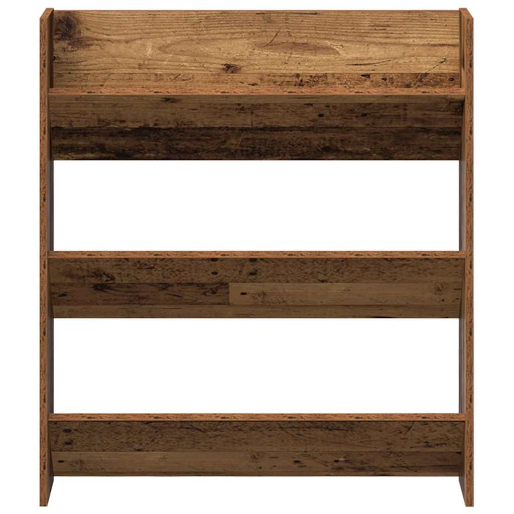 vidaXL Szafka na buty z półką 2 pcs Stare drewno 84 x 18 x 90 cm