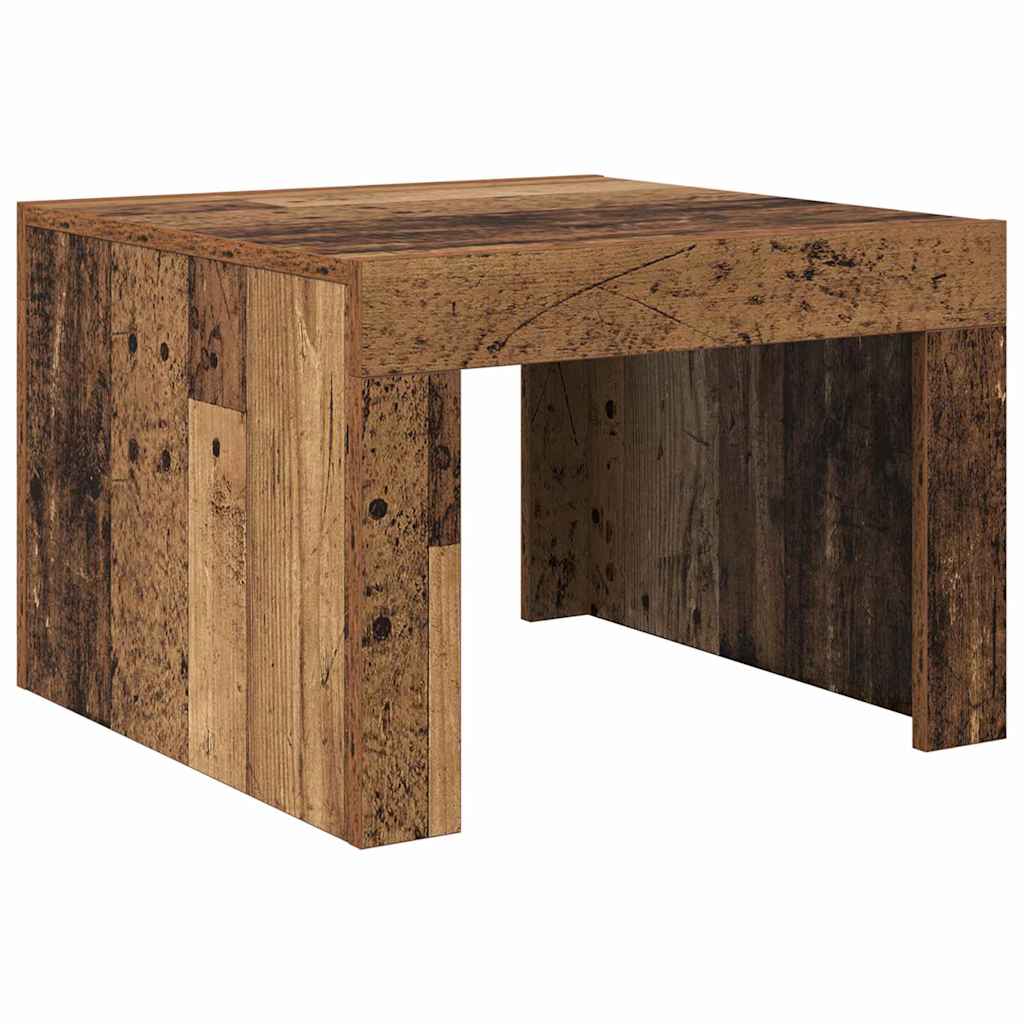 vidaXL Stolik kawowy Stare drewno 50 x 50 x 35 cm