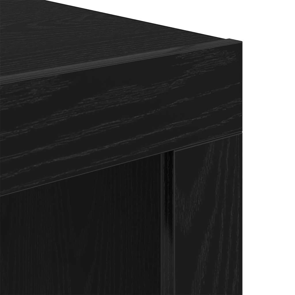 vidaXL Stolik kawowy Czarny Dąb 50 x 50 x 35 cm