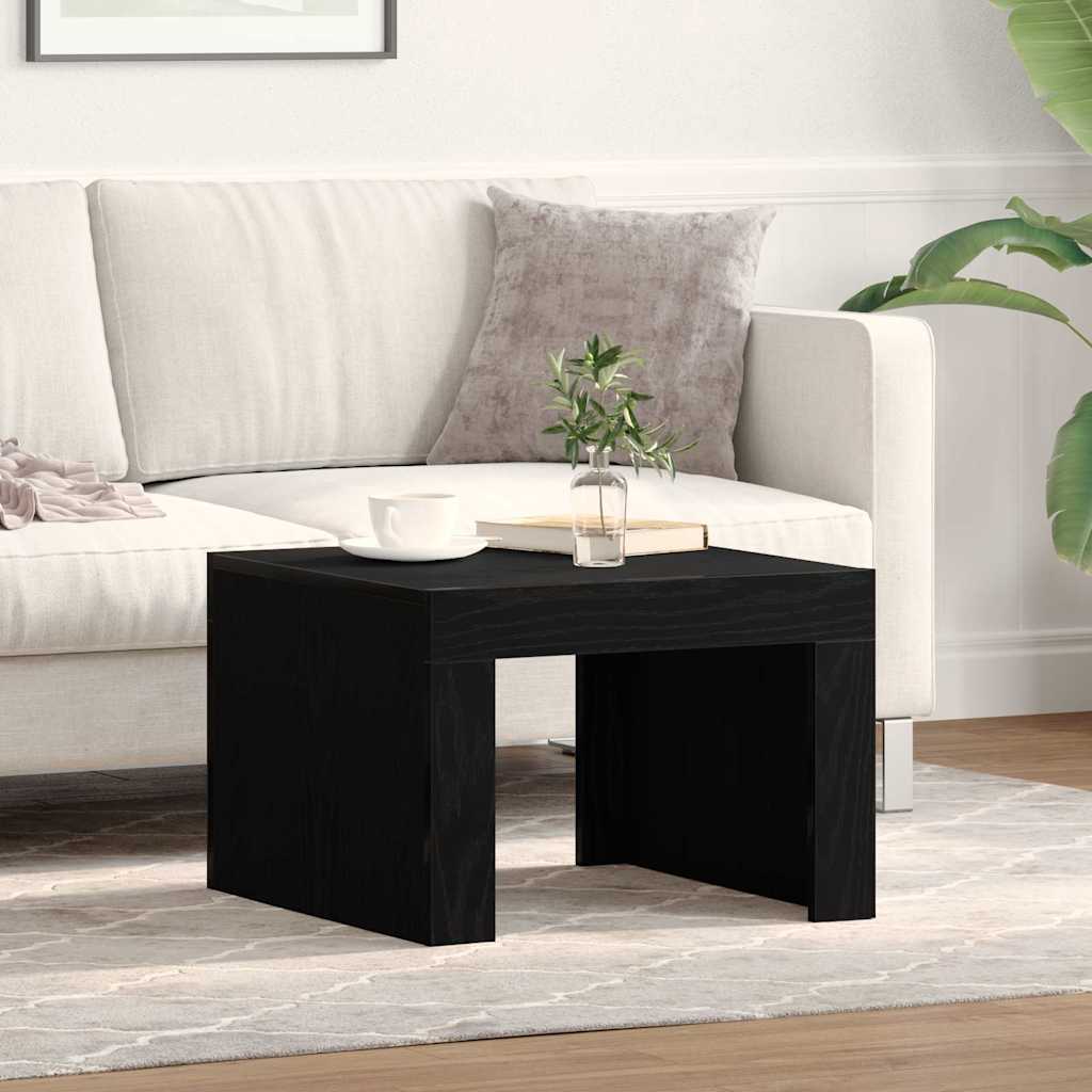 vidaXL Stolik kawowy Czarny Dąb 50 x 50 x 35 cm