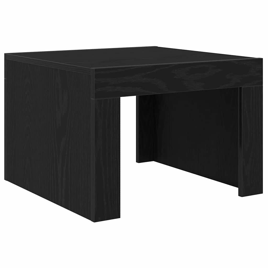 vidaXL Stolik kawowy Czarny Dąb 50 x 50 x 35 cm