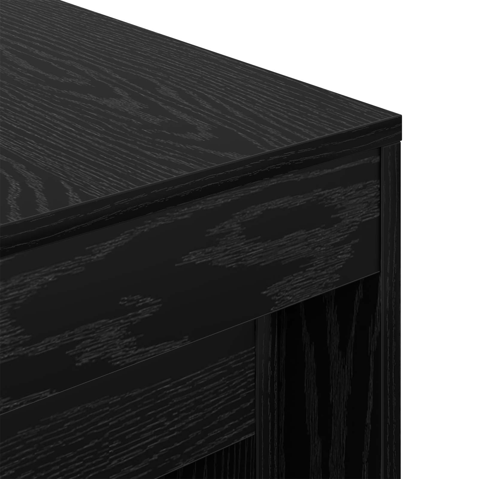 vidaXL Stolik kawowy 3 pcs Czarny Dąb Materiał drewnopochodny
