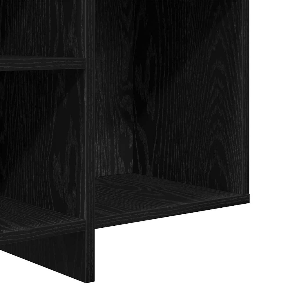 vidaXL Bufet Czarny Dąb 120 x 30 x 75 cm Materiał drewnopochodny