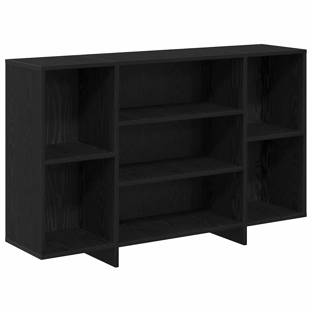vidaXL Bufet Czarny Dąb 120 x 30 x 75 cm Materiał drewnopochodny