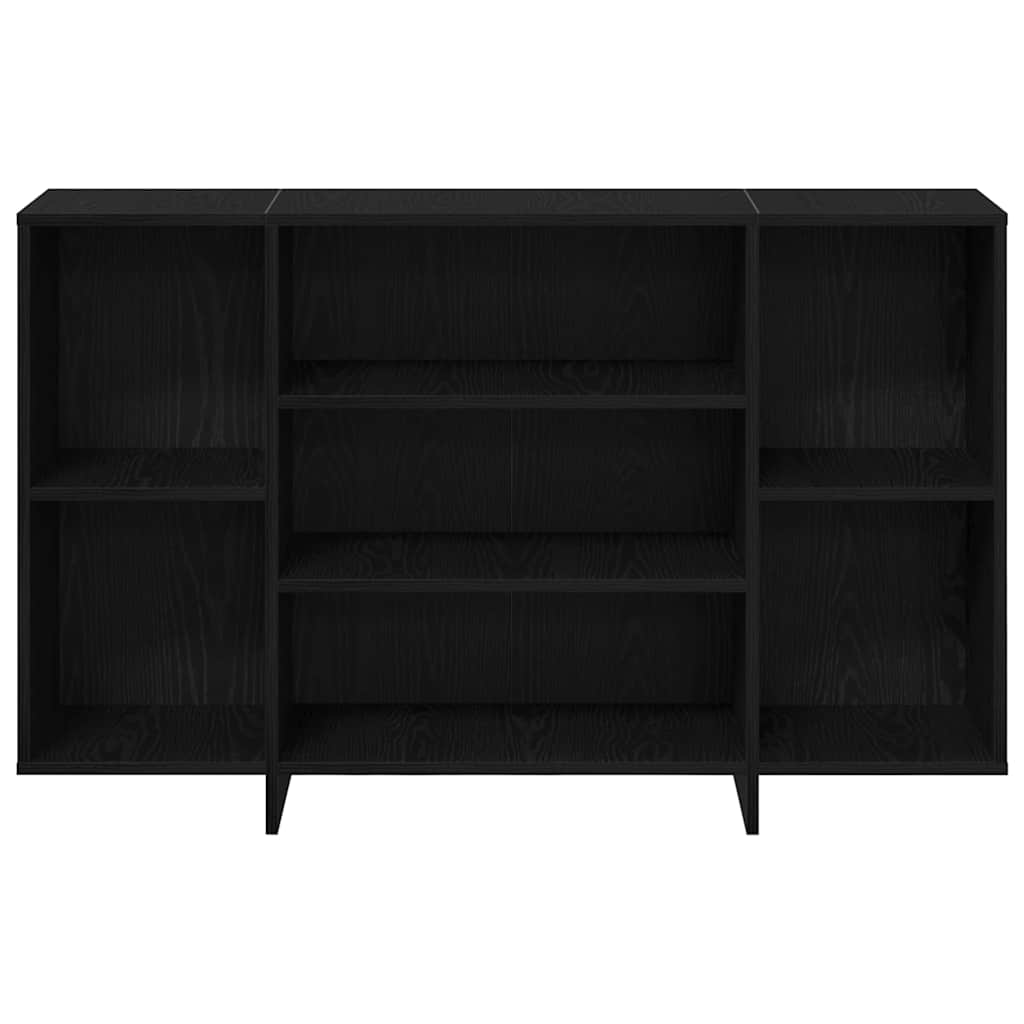 vidaXL Bufet Czarny Dąb 120 x 30 x 75 cm Materiał drewnopochodny