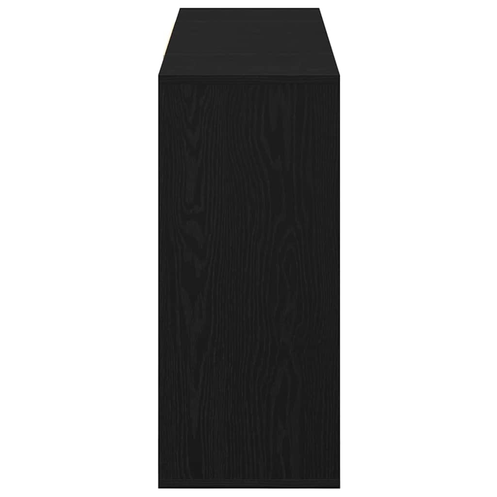 vidaXL Bufet Czarny Dąb 120 x 30 x 75 cm Materiał drewnopochodny
