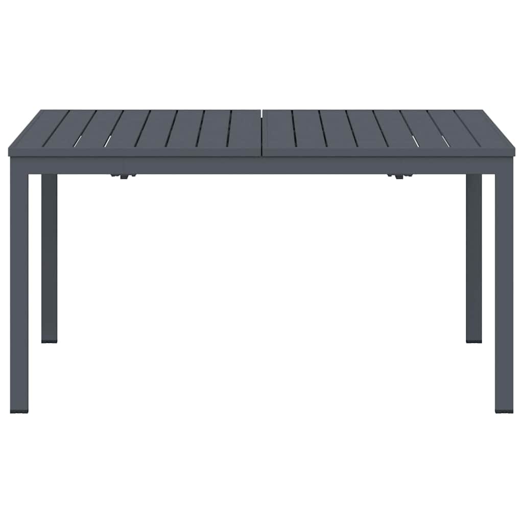 vidaXL Stół do kolacji na zewnątrz Antracyt 210 x 90 x 73 cm Stal