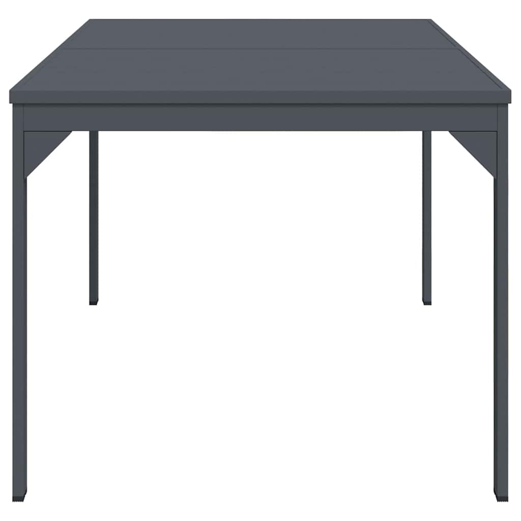 vidaXL Stół do kolacji na zewnątrz Antracyt 210 x 90 x 73 cm Stal