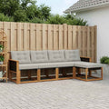 vidaXL Zestaw sof na zewnątrz z poduszką 5 pcs Naturalny i jasnoszary