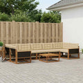 vidaXL Zestaw sof na zewnątrz z poduszką 8 pcs Naturalny i Beżowy