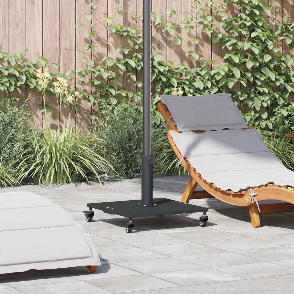 vidaXL Podstawa do parasola Czarny 45 x 45 x 31,5 cm