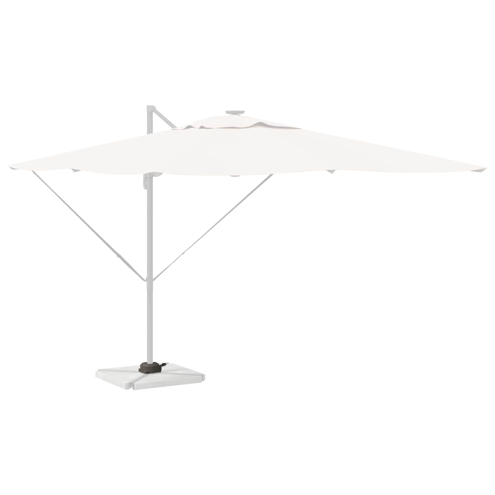 vidaXL Podstawa do parasola Srebrny 23 x 14 x 6 cm
