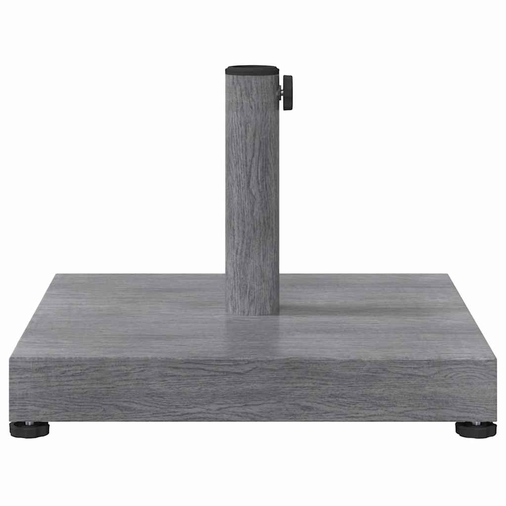 vidaXL Podstawa do parasola Wygląd drewna w ciemnoszarym kolorze