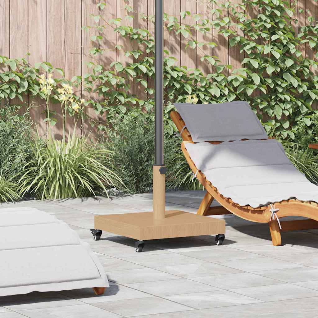 vidaXL Podstawa do parasola Jasne drewno 45 x 45 x 31,5 cm