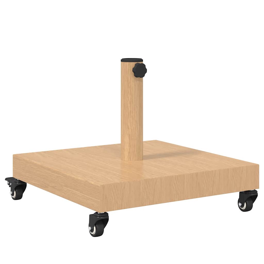 vidaXL Podstawa do parasola Jasne drewno 45 x 45 x 31,5 cm