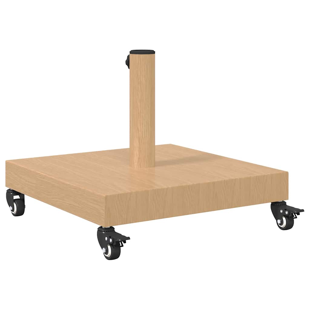 vidaXL Podstawa do parasola Jasne drewno 45 x 45 x 31,5 cm