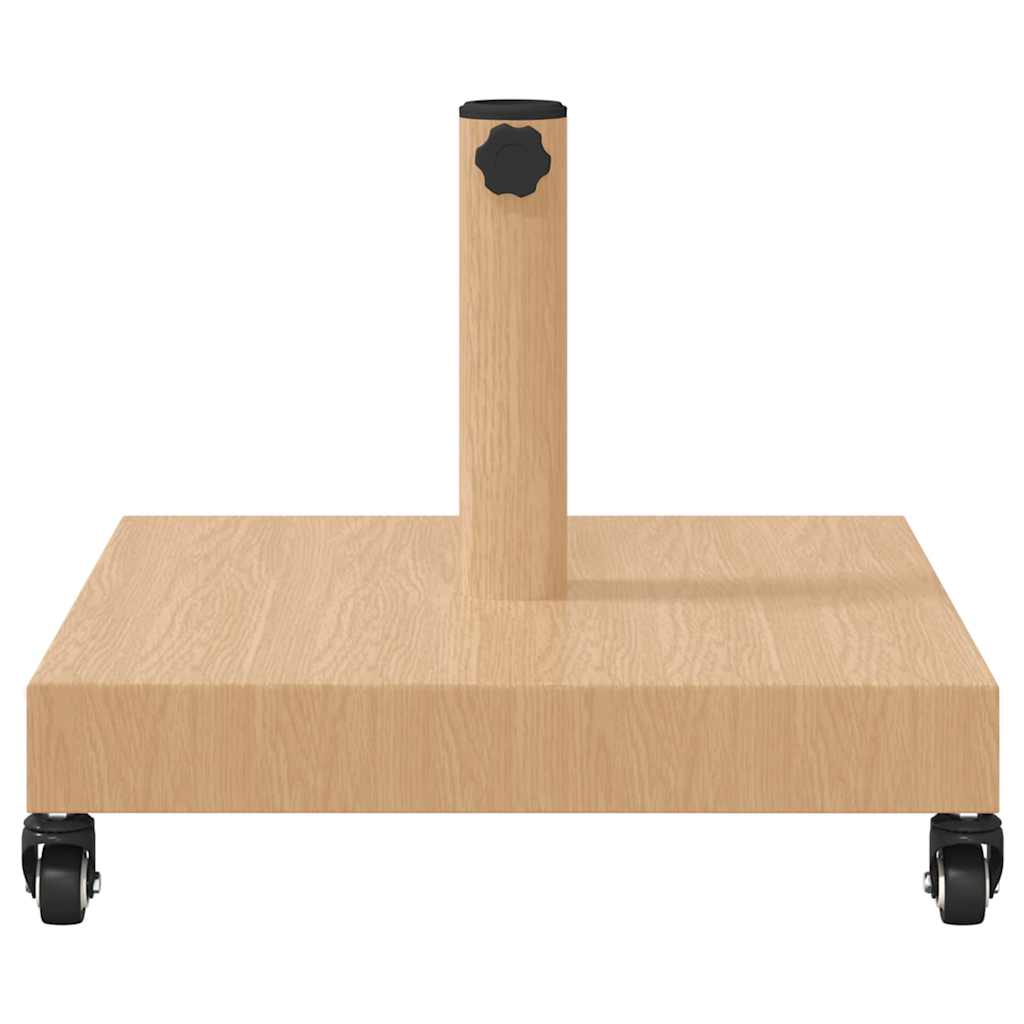 vidaXL Podstawa do parasola Jasne drewno 45 x 45 x 31,5 cm
