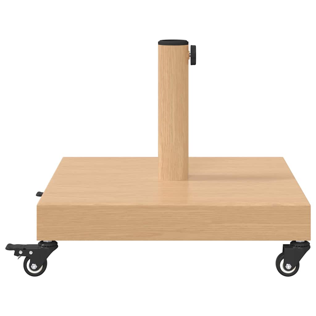 vidaXL Podstawa do parasola Jasne drewno 45 x 45 x 31,5 cm