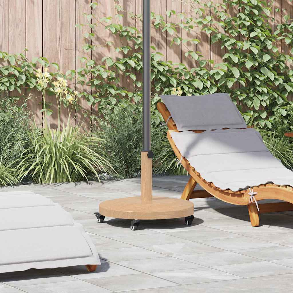 vidaXL Podstawa do parasola Jasne drewno 48 x 48 x 32 cm
